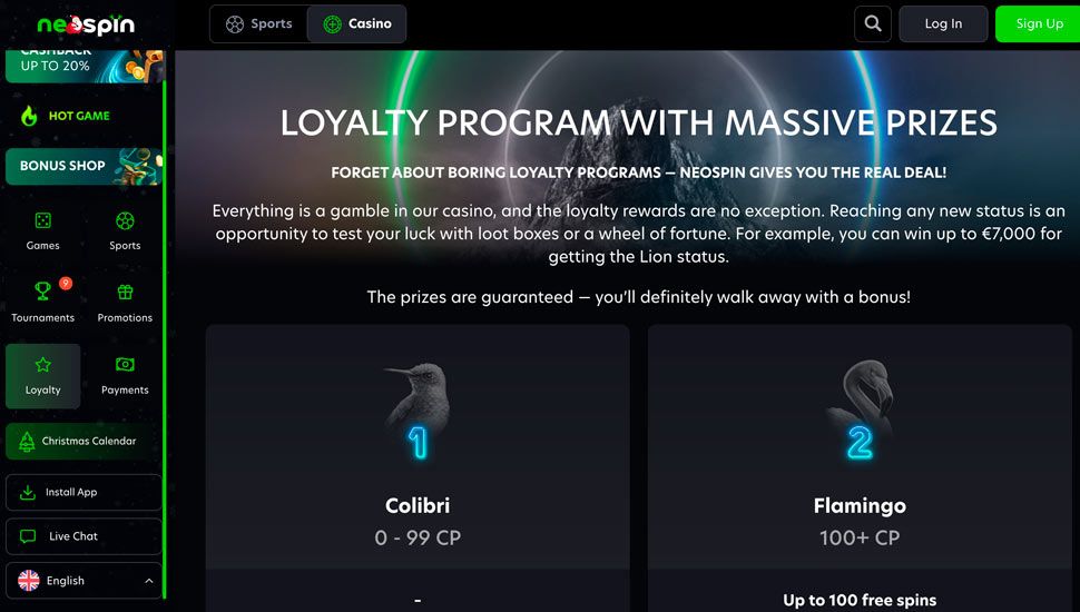 VIP Program neospin