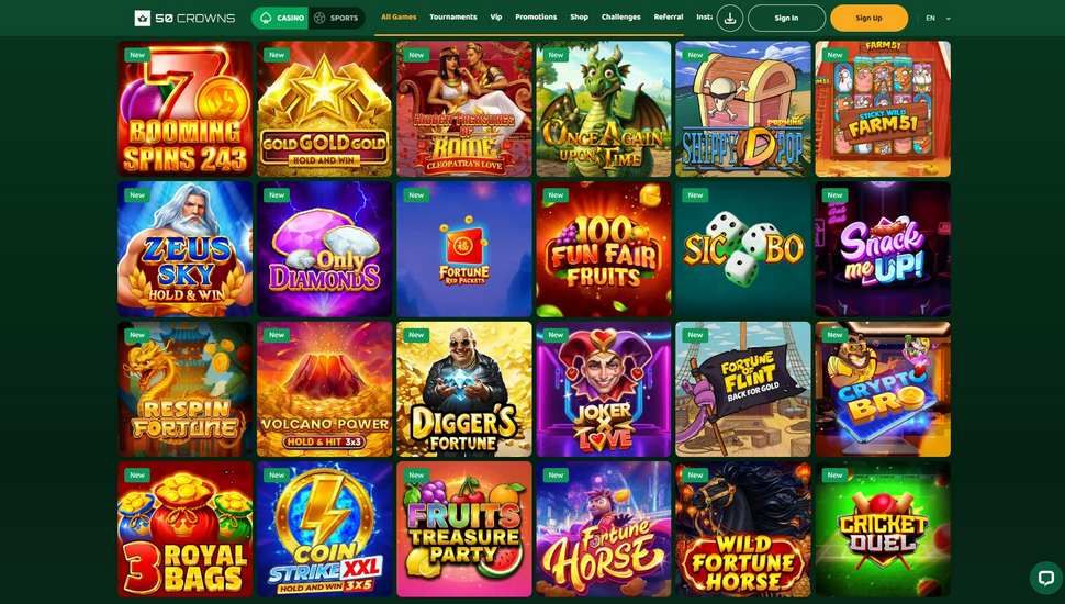 50 Crowns casino spil