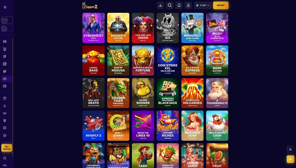 BiggerZ casino spil