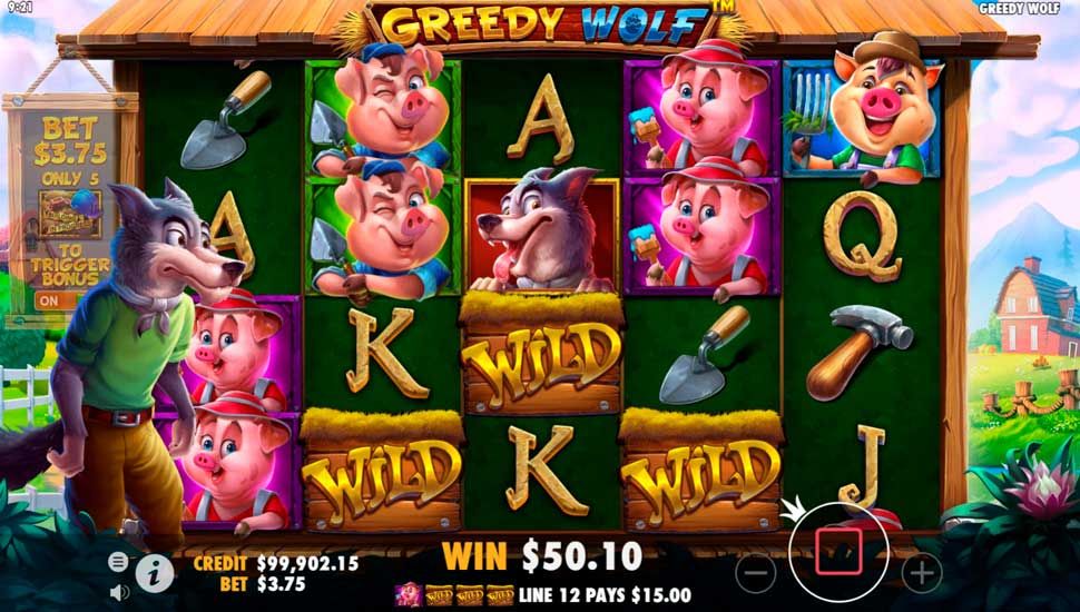 Greedy Wolf slot bonus